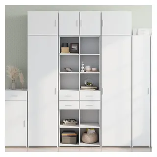 vidaXL Hochschrank Weiß 70x42,5x225 cm Holzwerkstoff