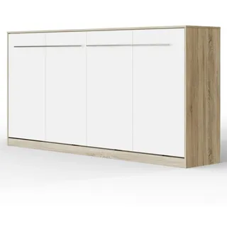 SMARTBett Schrankbett Standard 90x200 120x200 140x200 160x200, 41 FARBKOMBINATIONEN horizontal/quer oder vertikal/hochkant klappbar