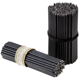 Danilovo Ritual Bienenwachs Kerzen (Schwarze) - Kloster Orthodoxe Kerzen für Gebet, Tischdeko - Ungiftig, Ruß - Tropffrei, Lang, Nachhaltige Produkte, N100, Höhe 16,5 cm, Ø 5,7 mm (100 Stück)