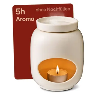 Praknu Duftlampe Keramik 100ml – Teelicht Aromalampe für Öle & Duftwachs | Gr.: onesize