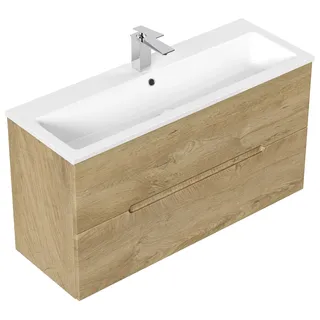 magnolia home Badmöbel Mars 1000 SlimLine SoftClose Schubladen eiche klassik