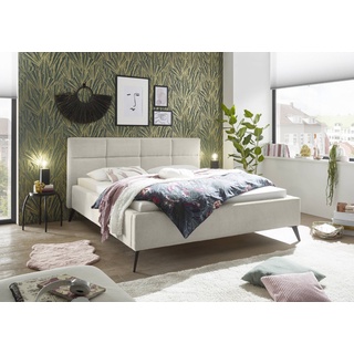 set one by Musterring Polsterbett Cary 180 x 200 cm Holz Beige