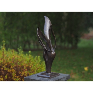 Bronzeskulpturen Skulptur Bronzefigur der kleinen Harmony braun