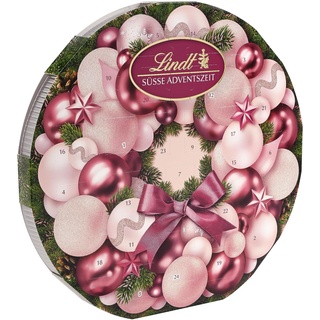 Lindt Schokolade Adventskalender Adventskranz 2023 | 270 g | 30 süße Überraschungen hinter 24 Türchen | Schokolade für die Weihnachtszeit | Schokoladen-Geschenk