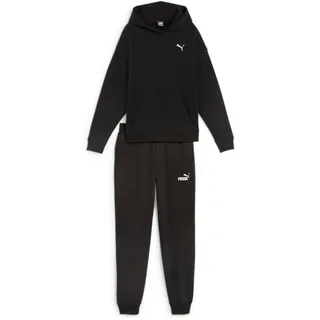 Jogginganzug PUMA "LOUNGEWEAR SUIT TR" Gr. XL, schwarz (puma black) Damen Sportanzüge Trainingsanzüge