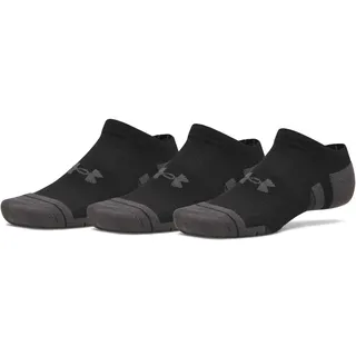 Under Armour New UA Perf Tech Sneakersocken 3er Pack Schwarz/Grau XL