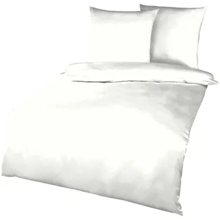 Kaeppel Bettwäsche Kaeppel Biber Bettwäsche Uni 135x200 / 155x220 cm verschiedene Farben, Biber, 2 teilig, Moderne, warme Biberbettwäsche für kalte Tage weiß