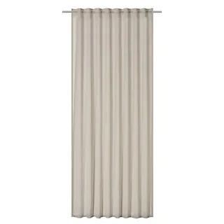 ELBERSDRUCKE Gardine mit verdeckten Schlaufen Air 09 beige-Creme halbtransparent 255 x 140 cm Vorhang für das Wohnzimmer Schlafzimmer Küche Flur Kinderzimmer