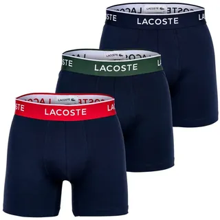 Lacoste Boxer Herren Boxershort 3er Pack Baumwolle (Packung, 3er Pack) blau XL