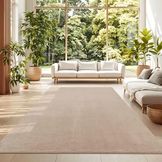 TT Home Beige Kurzflorteppich 60 x 100 cm Beige