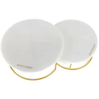 Marmor Etagere 2-Stöckig - gold