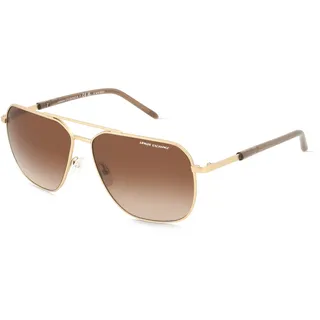 Emporio Armani 0AX2057S Herren-Sonnenbrille Vollrand Pilot Metall-Gestell, gold