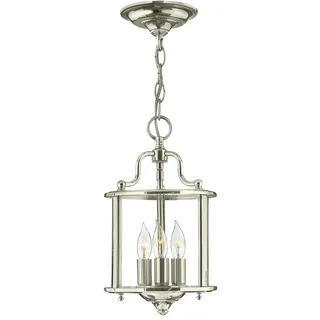 Elstead Lighting Pendelleuchte 1-flg. D 20 cm rund Glas Nickel