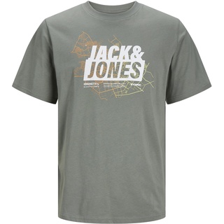 JACK & JONES Male T-Shirt Gedruckt Rundhals T-Shirt