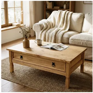 IDIMEX Couchtisch TEQUILA, Couchtisch Wohnzimmertisch Sofatisch Mexico Stil Kiefer Landhaus braun