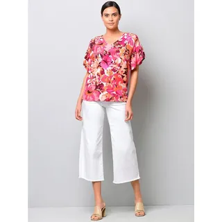 Alba Moda Shirtbluse Bluse mit Volant am Ärmel rosa 36