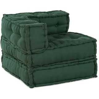 vidaXL Pouf Modular 70 x 70 x 54 cm Grün