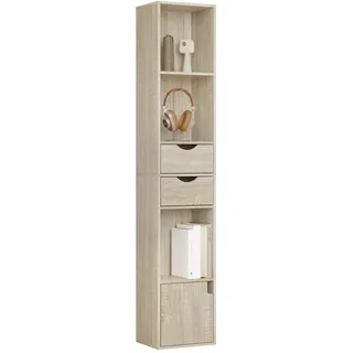 Woltu Bücherregal 30 x 158 x 24 cm Beige