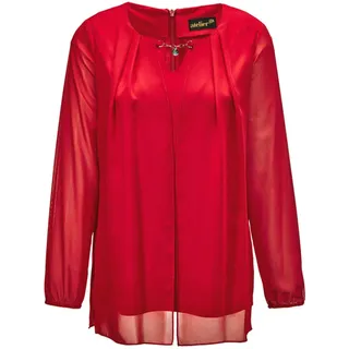 GOLDNER Festliche Bluse rot 44