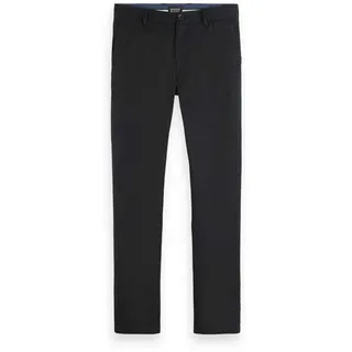 Scotch & Soda Herren Core - Mott Stretch Cotton Chino Pants, Schwarz, 29W / 34L EU