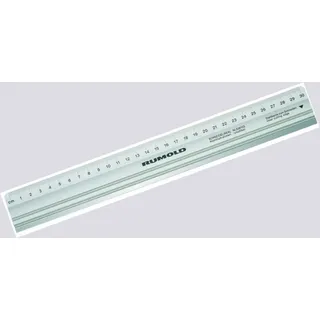 RUMOLD Schneidelineal 938.103 Aluminium mit Stahlkante, Rutschfest, 30cm