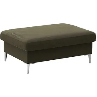 FLEXLUX Pouf Fiore, Kaltschaum, Füße Alu grün