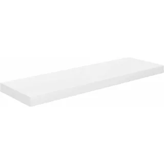 vidaXL Wandregal Schwebend Hängeregal Wandboard Bücherregal Regalbrett Schweberegal CD DVD Regal Dekoregal Hochglanz-Weiß 80x23,5x3,8cm MDF