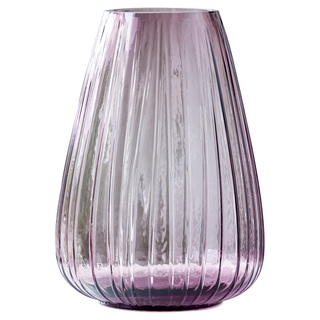BITZ Kusintha Vase aus Glas, Höhe 22 cm, Pink