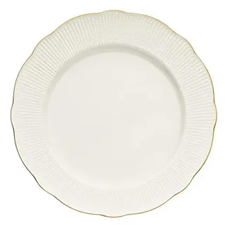 Elegantes 24-teiliges Speiseservice, 100% Porzellan, Weiß & Gold | Inklusive Servierteller, Schüsseln und Dessertteller | Perfekt für besondere Anlässe