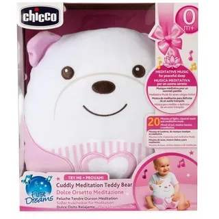 Chicco Cuddly Meditation Bear 20 cm Rosa