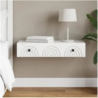 vidaXL Wandmontierter Beistelltisch 87,5 x 34,5 x 17 cm