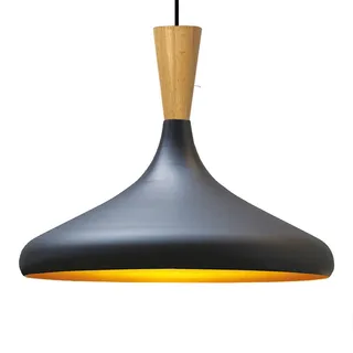 Bamyum Champion 1-flg. 35 cm rund schwarz Holz, Metall
