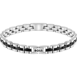 Boss Armband ARCHER Schwarz/Edelstahl 1580890 Größe 21 cm