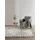 basic Kurzflor Teppich Cream/Grau 120x170 cm Moderner Kurzflor-Teppich für