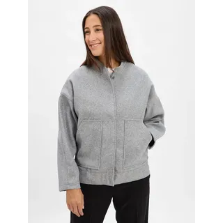 Noisy May Jacke in Light Grey Melange | S