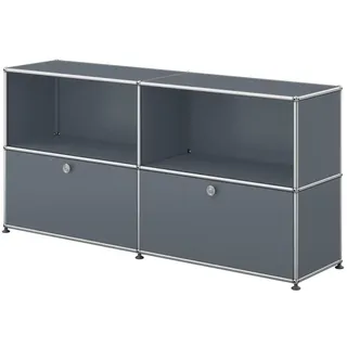 USM Haller Sideboard mit 2 Klapptüren mittelgrau