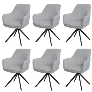 MCW Esszimmerstuhl L79 Stoff creme-beige 6er Set