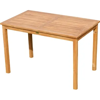 aleos Gartentisch 120 x 70 x 75 cm Braun