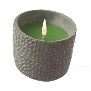 MARELIDA Duftkerze Citronella Betonkerze Zitrone grün