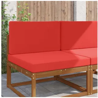 vidaXL Sofakissen für draußen 2 pcs 40 x 40 cm Rot