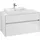 Waschbeckenunterschrank 100 x 55 cm Glossy White