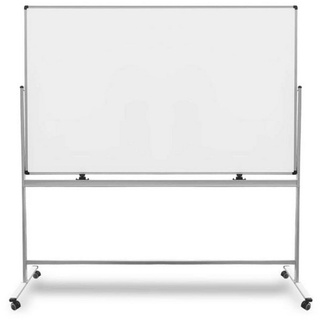 Master of Boards Wandtafel Whiteboard Stanford PRO, Magnettafel erhältlich in 5 Größen, Mobil & drehbar weiß 90 cm x 120 cm