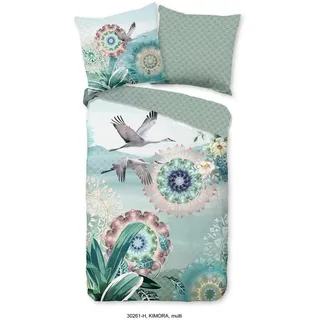 Bettwäsche Kimora, Mehrfarbig, Textil, Mandala, 135x200 cm, atmungsaktiv, Schlaftextilien, Bettwäsche, Bettwäsche