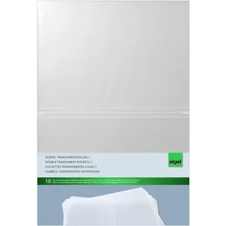 Sigel Doppel-Transparenthülle DIN A4 Transparent 10 St.