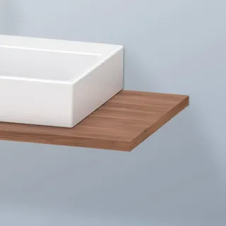 Duravit Konsole 1 Ausschnitt 80 x 3 x 55 cm Nussbaum natur