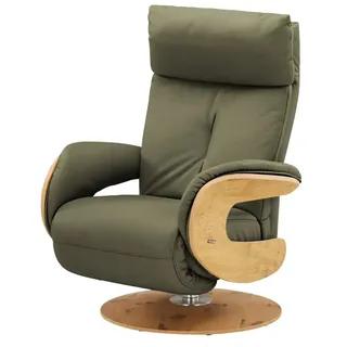 HIMOLLA Relaxsessel 7818 Leder 75 x 108 x 84 cm Grün elektrisch