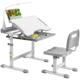 Costway Kinderschreibtisch Rosa