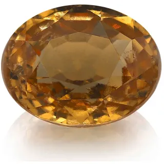 Cavill Edelstein Cavill Ring 6,59 ct Grossular Edelstein honigfarben Ovalschliff, (1-St) grün