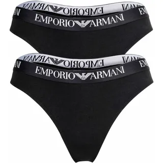Emporio Armani Strings 2 St. Schwarz/Weiß XL
