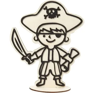 Creativ Company Deko-Figur, Pirat, H 19 cm, 1 Stk